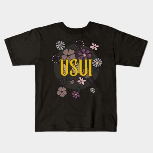 Aesthetic Proud Name Usui Flowers Anime Retro Styles Kids T-Shirt